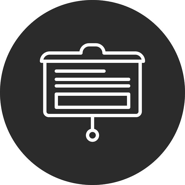 Ilustración del icono vectorial de presentación del conjunto de iconos de inicio de negocio