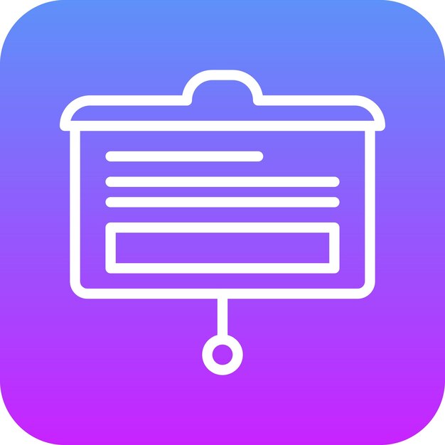 Ilustración del icono vectorial de presentación del conjunto de iconos de inicio de negocio