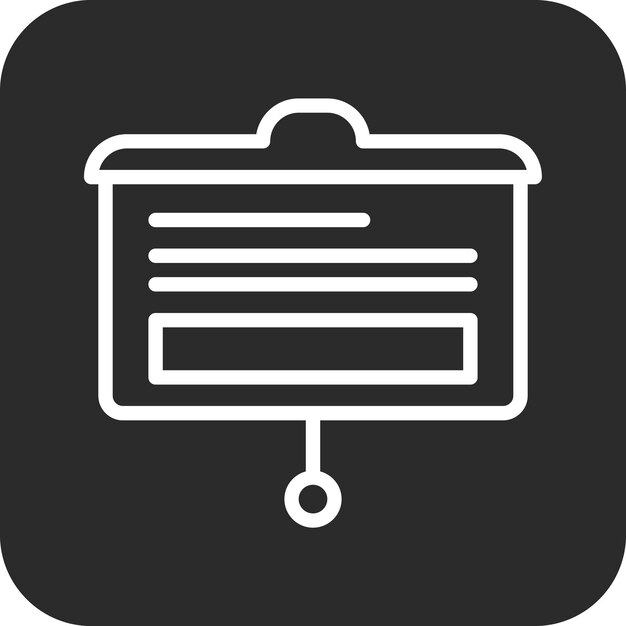 Ilustración del icono vectorial de presentación del conjunto de iconos de inicio de negocio
