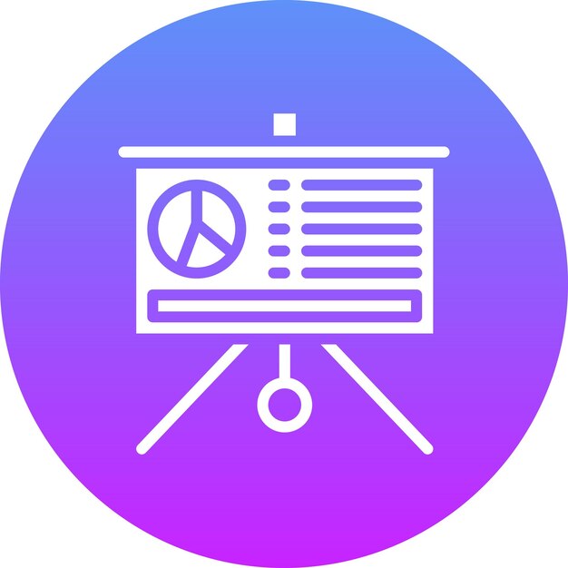 Ilustración del icono vectorial de presentación de estadísticas del conjunto de iconos de marketing