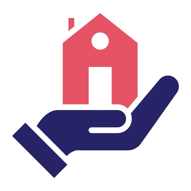 Ilustración del icono vectorial de préstamos para la vivienda del conjunto de iconos de bienes raíces