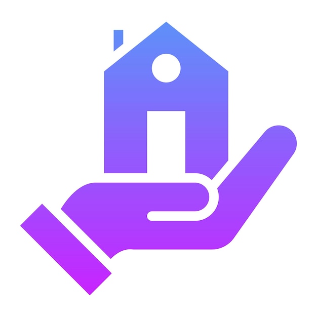 Ilustración del icono vectorial de préstamos para la vivienda del conjunto de iconos de bienes raíces