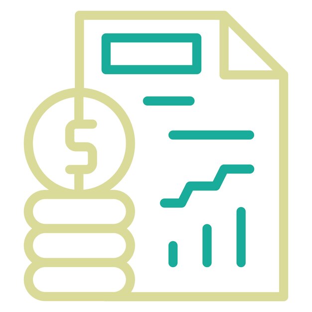 Ilustración del icono vectorial del presupuesto del conjunto de iconos SEO y SEM