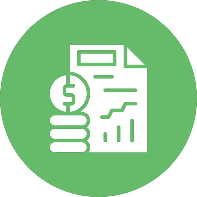 Ilustración del icono vectorial del presupuesto del conjunto de iconos SEO y SEM