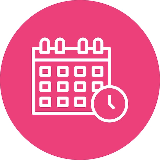 Ilustración del icono vectorial de la programación del conjunto de iconos de Inmigración