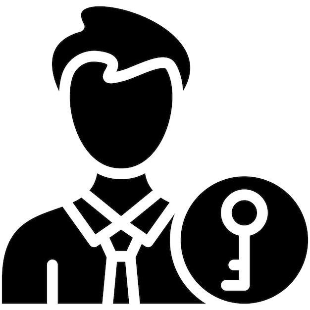 Ilustración del icono vectorial de propiedad del conjunto de iconos de Gig Economy