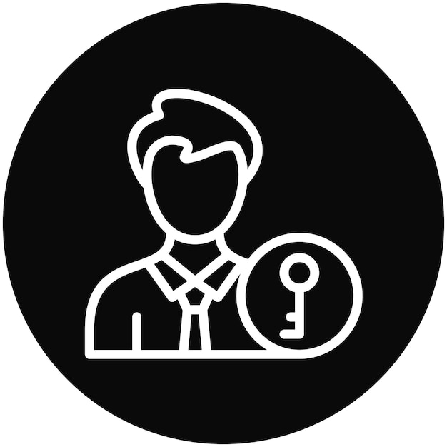 Ilustración del icono vectorial de propiedad del conjunto de iconos de Gig Economy