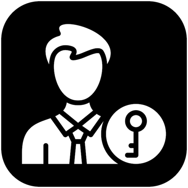Ilustración del icono vectorial de propiedad del conjunto de iconos de Gig Economy