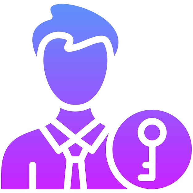 Ilustración del icono vectorial de propiedad del conjunto de iconos de Gig Economy