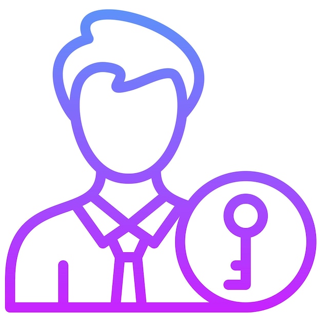 Ilustración del icono vectorial de propiedad del conjunto de iconos de Gig Economy