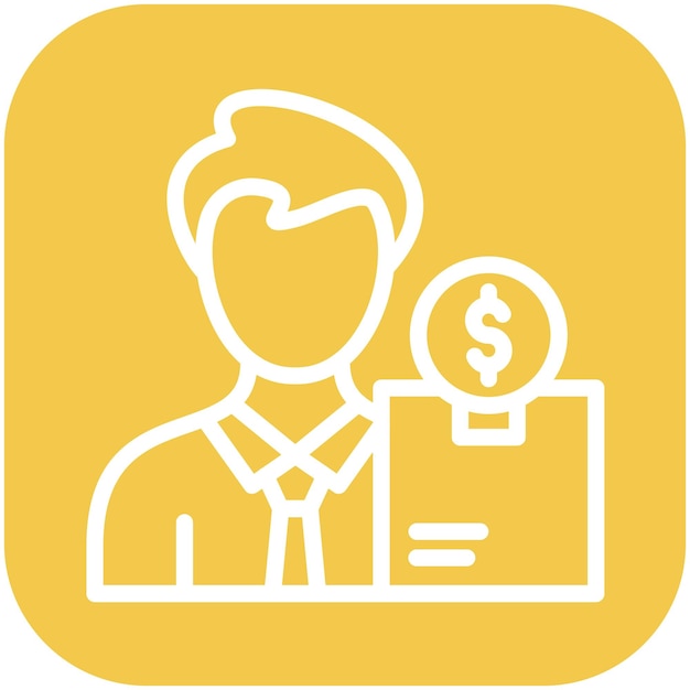 Ilustración del icono vectorial de propiedad del producto del conjunto de iconos de Gig Economy