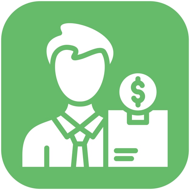 Ilustración del icono vectorial de propiedad del producto del conjunto de iconos de Gig Economy