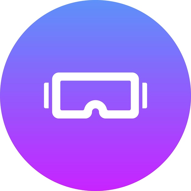 Ilustración del icono vectorial del protector ocular del conjunto de iconos de química