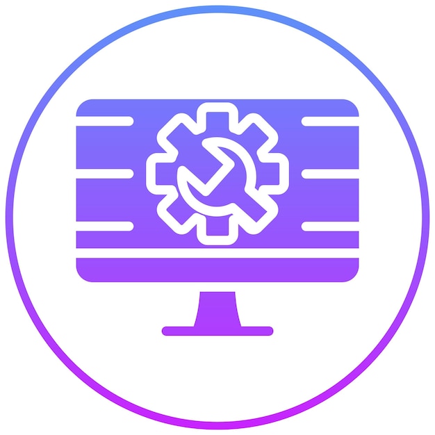 Ilustración del icono vectorial de prueba del sistema del conjunto de iconos de garantía de calidad