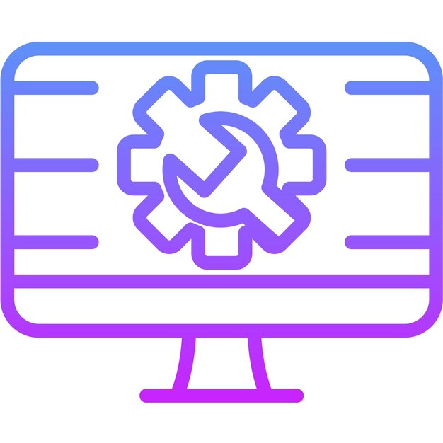 Ilustración del icono vectorial de prueba del sistema del conjunto de iconos de garantía de calidad