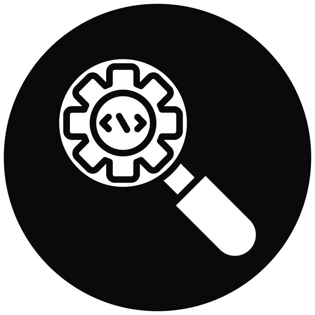 Ilustración del icono vectorial de pruebas exploratorias del conjunto de iconos de garantía de calidad