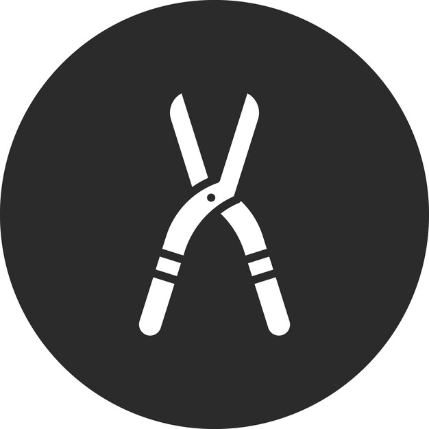 Ilustración del icono vectorial de Pruner del conjunto de iconos de primavera