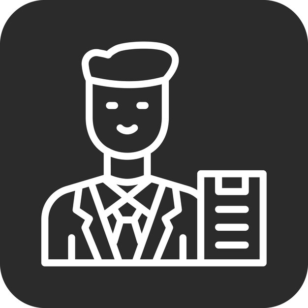 Ilustración del icono vectorial del psiquiatra del conjunto de iconos de salud mental