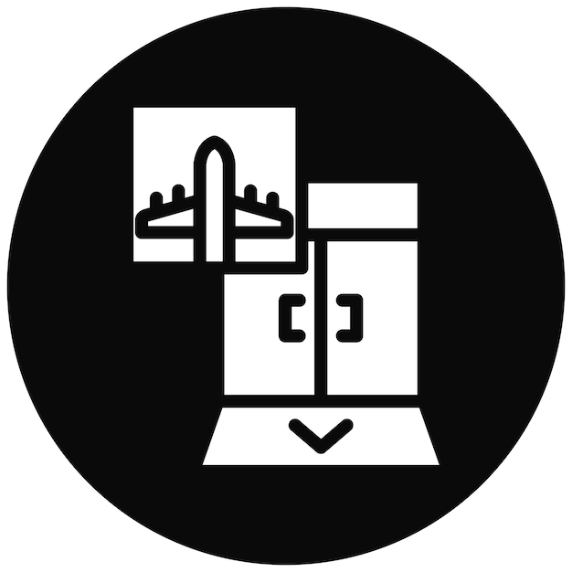 Ilustración del icono vectorial de la puerta de llegada del icono de la peregrinación del Hajj