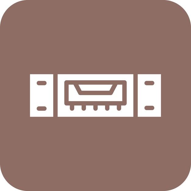 Ilustración del icono vectorial del puerto USB del conjunto de iconos de computadora y hardware