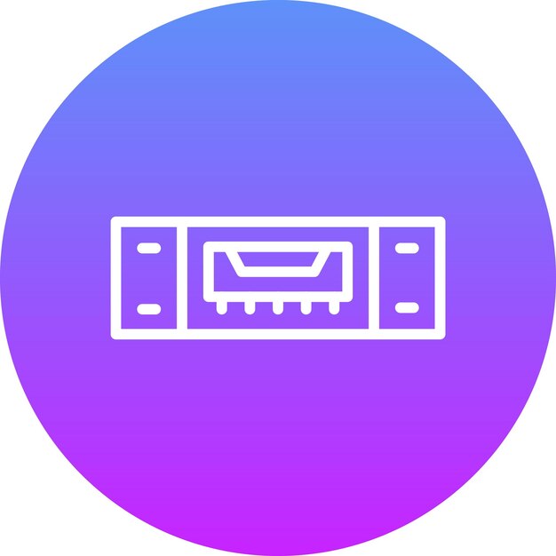 Ilustración del icono vectorial del puerto USB del conjunto de iconos de computadora y hardware