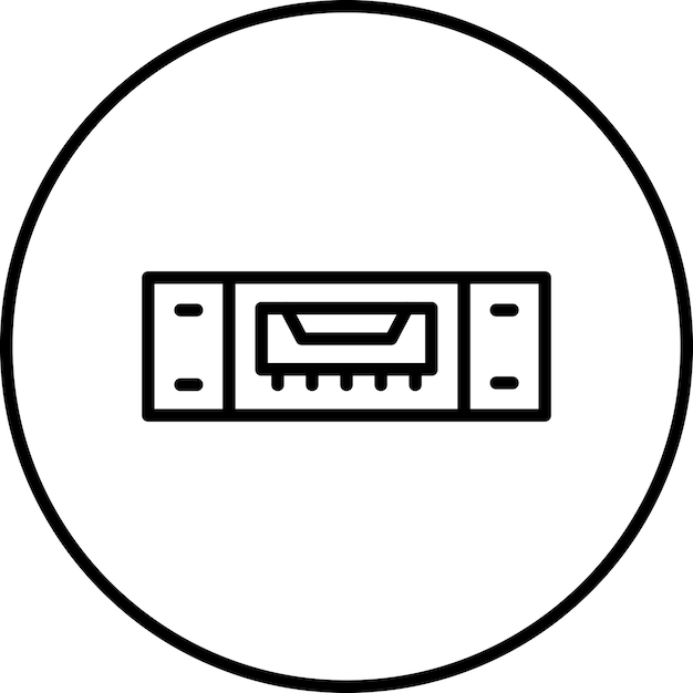 Ilustración del icono vectorial del puerto USB del conjunto de iconos de computadora y hardware