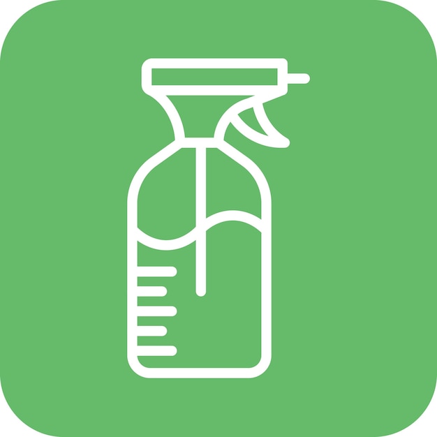 Ilustración del icono vectorial del pulverizador del conjunto de iconos de agricultura