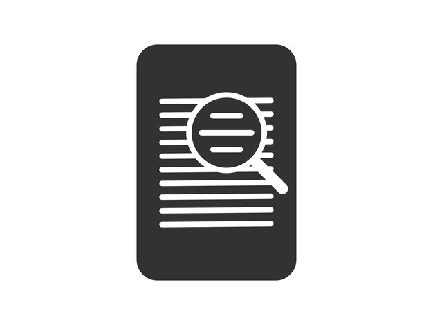 Ilustración un icono vectorial que representa documentos adecuados para aplicaciones web y móviles aislados