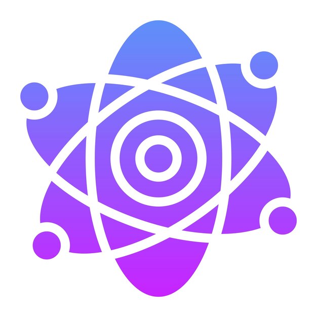 Ilustración del icono vectorial de química del conjunto de iconos de educación