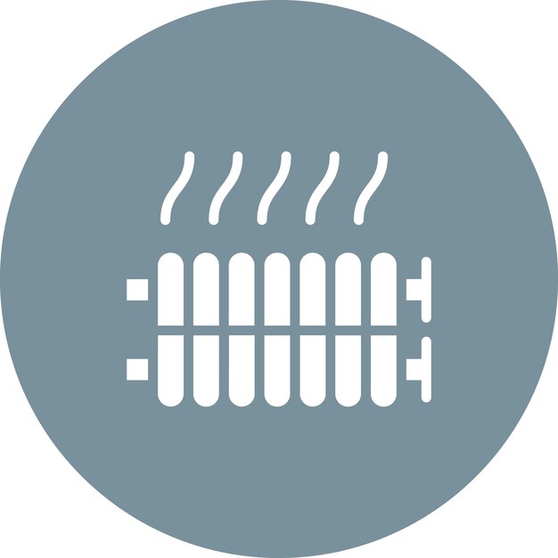 Ilustración del icono vectorial del radiador del conjunto de iconos de reparación de automóviles