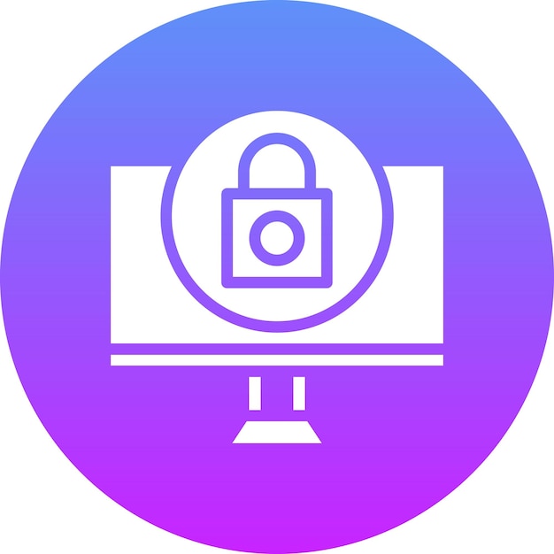 Ilustración del icono vectorial de ransomware del conjunto de iconos de seguridad cibernética