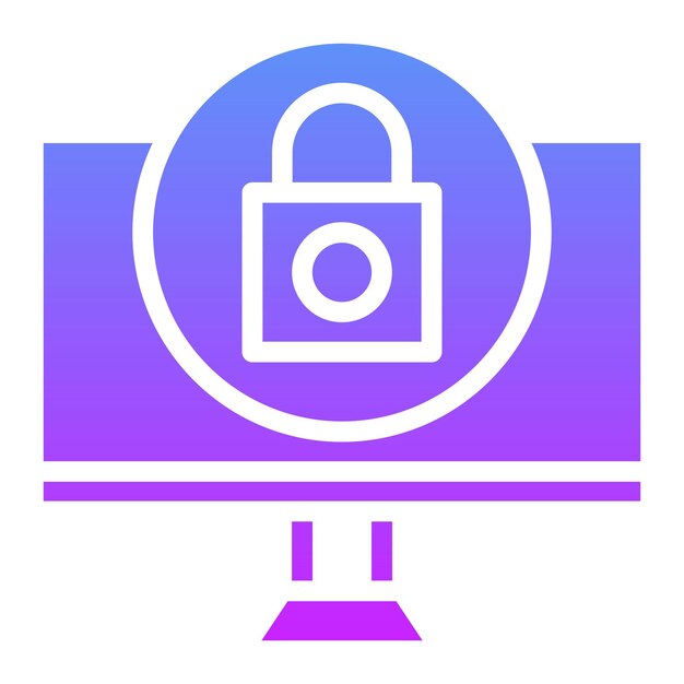 Ilustración del icono vectorial de ransomware del conjunto de iconos de seguridad cibernética