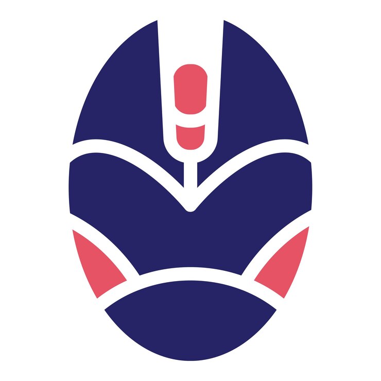 Vector ilustración del icono vectorial del ratón del conjunto de iconos de comunicaciones