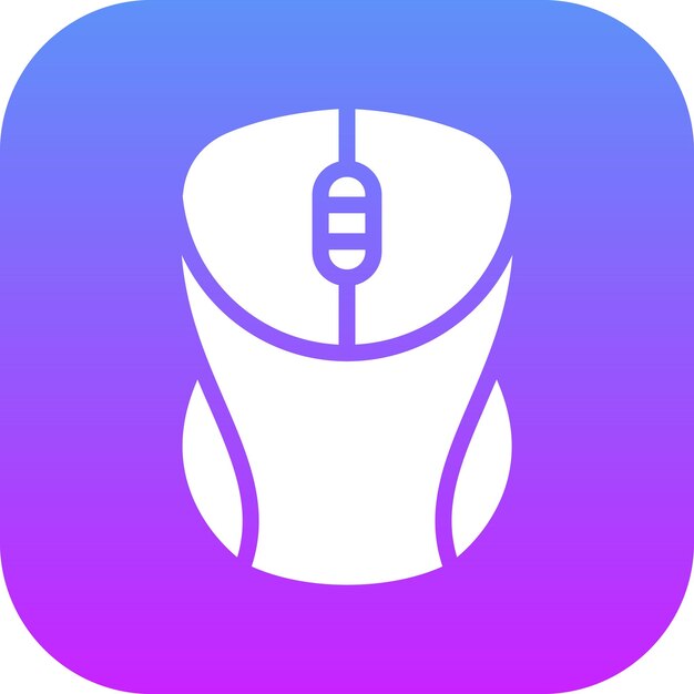 Ilustración del icono vectorial del ratón del conjunto de iconos de educación OnGRCG