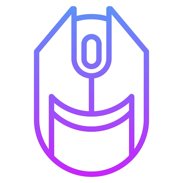 Ilustración del icono vectorial del ratón inalámbrico del conjunto de iconos de tecnología