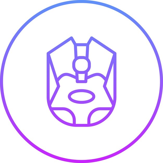 Ilustración del icono vectorial del ratón de juego del juego OnLGSCE