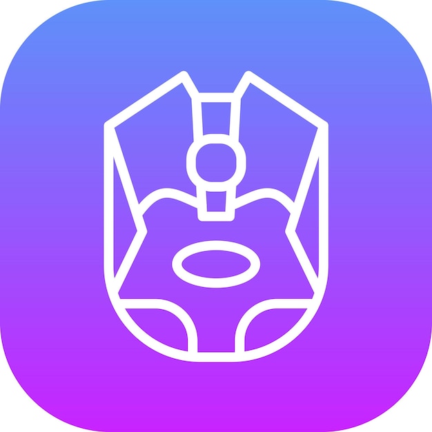 Ilustración del icono vectorial del ratón de juego de OnGGSCE