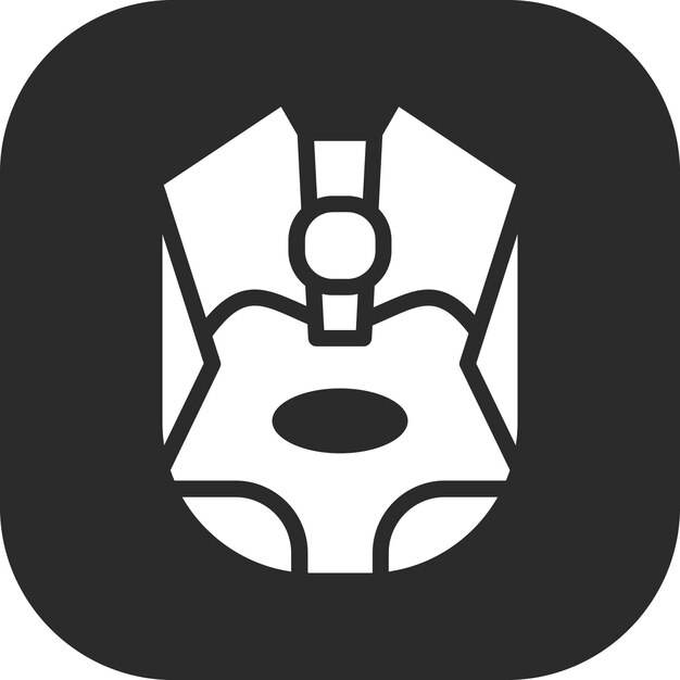Ilustración del icono vectorial del ratón de juego de OnGRCG