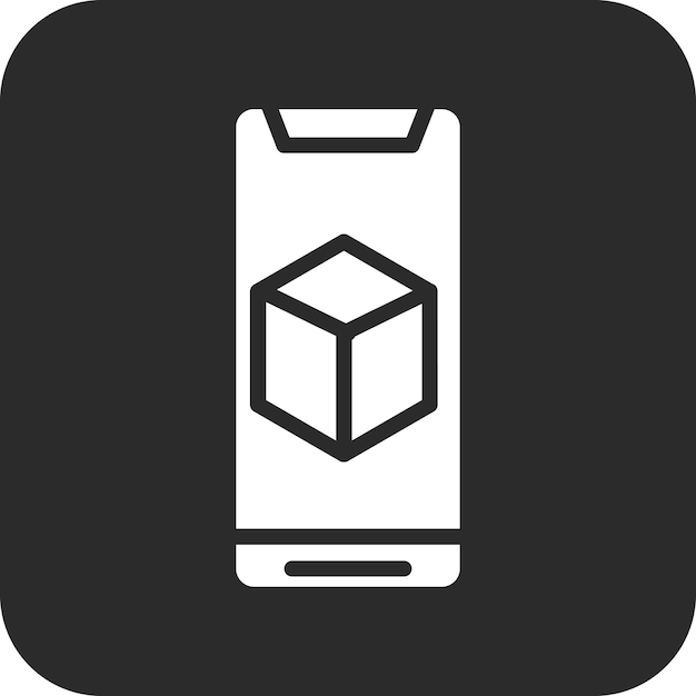 Ilustración del icono vectorial de realidad aumentada del conjunto de iconos de tecnología