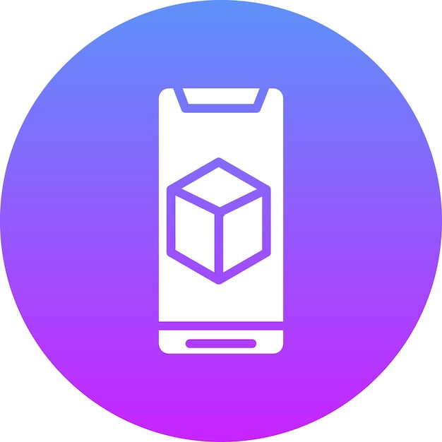 Ilustración del icono vectorial de realidad aumentada del conjunto de iconos de tecnología