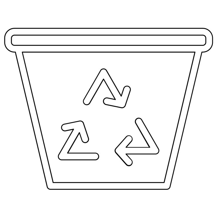 Vector ilustración del icono vectorial de reciclaje del conjunto de iconos de ecología