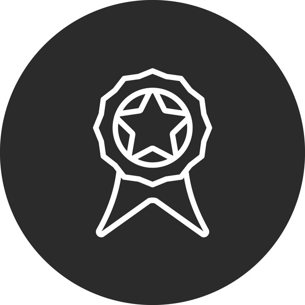 Ilustración del icono vectorial de recompensa del conjunto de iconos del juego en línea