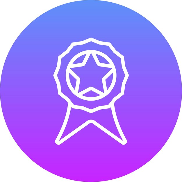 Ilustración del icono vectorial de recompensa del conjunto de iconos del juego en línea