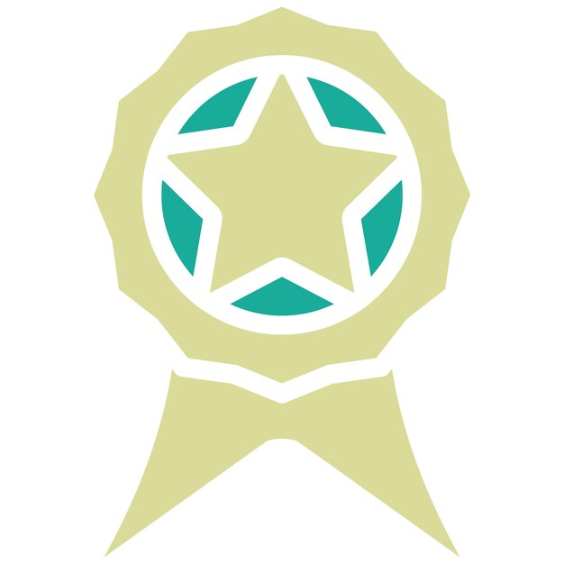 Ilustración del icono vectorial de recompensa del conjunto de iconos del juego OnGLDG