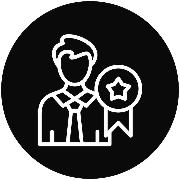 Ilustración del icono vectorial de Recompensa de Empleados del conjunto de iconos de Recursos Humanos