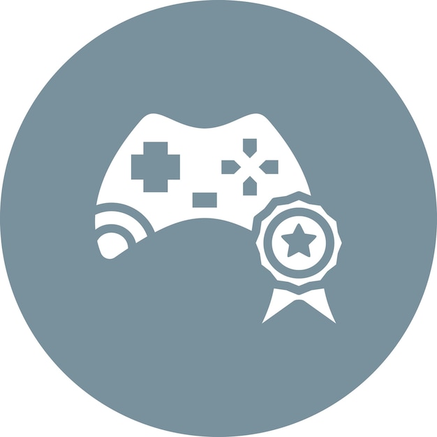Ilustración del icono vectorial de recompensa del juego del juego en línea