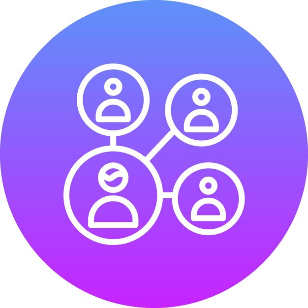 Ilustración del icono vectorial de red del conjunto de iconos de comunicaciones