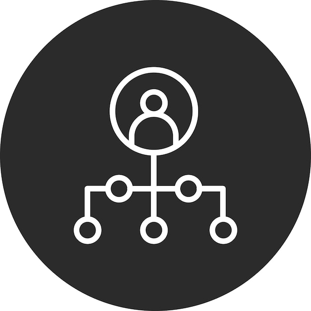 Ilustración del icono vectorial de red del conjunto de iconos de inicio de negocio
