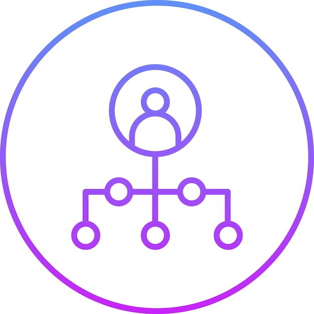 Ilustración del icono vectorial de red del conjunto de iconos de inicio de negocio