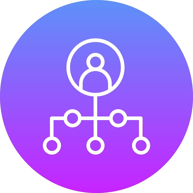 Ilustración del icono vectorial de red del conjunto de iconos de inicio de negocio